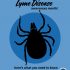 Blue graphic featuring a large tick silhouette with text that reads “May is Lyme Disease awareness month!” and “here’s what you need to know to protect yourself.”